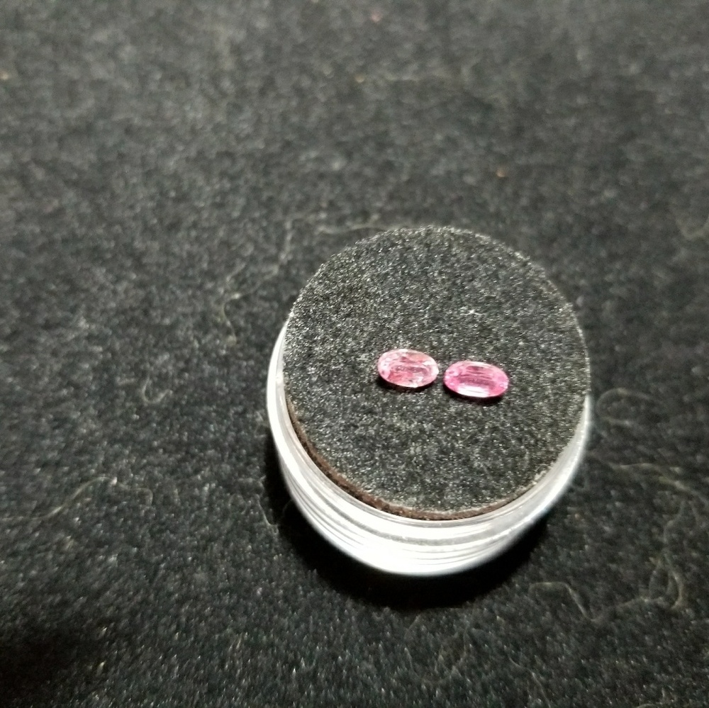Natural Oval Cut Pink Sapphires Match Pair